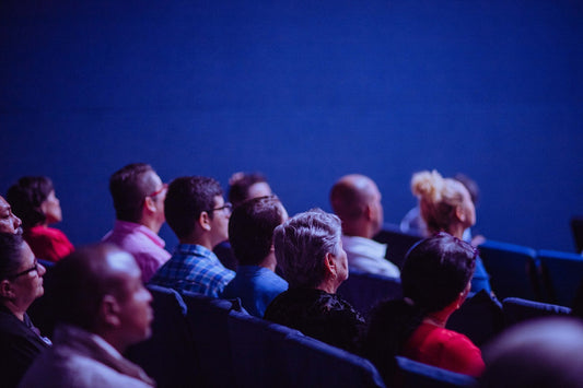 People sitting in an audience 