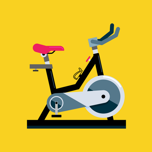 spin bike without a screen drawing